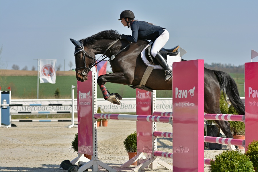 Skoková soutěž pro 5 a 6 leté koně s hendikepem 110/115 cm