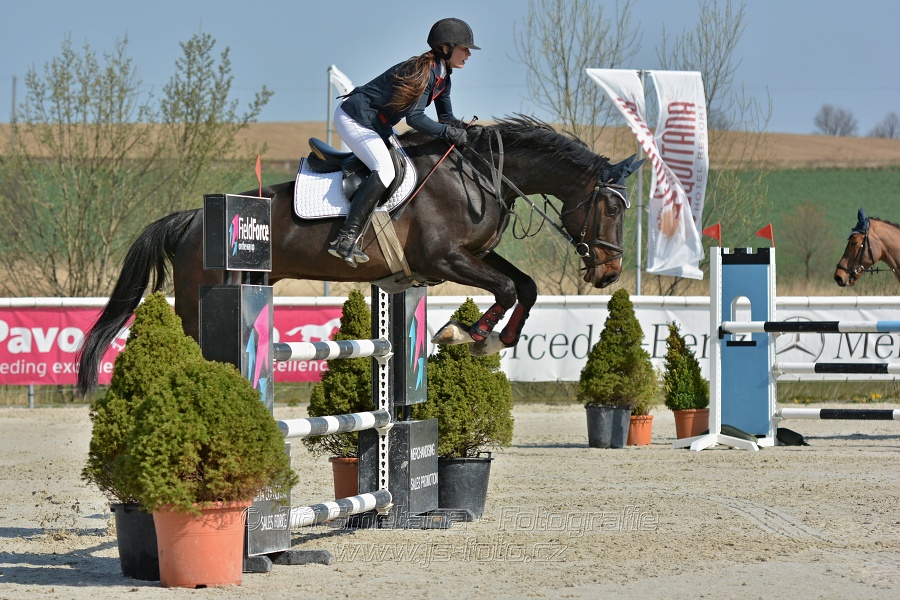 Skoková soutěž pro 5 a 6 leté koně s hendikepem 110/115 cm