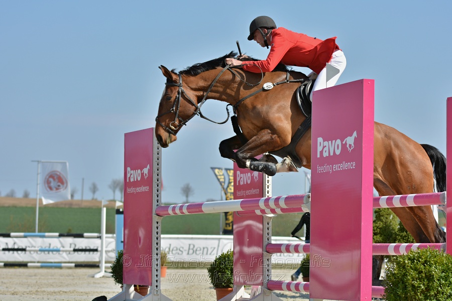 Skoková soutěž pro 5 a 6 leté koně s hendikepem 110/115 cm