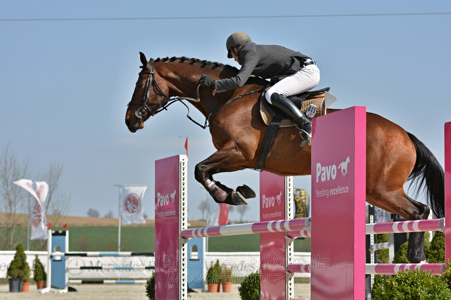 Skoková soutěž pro 5 a 6 leté koně s hendikepem 110/115 cm