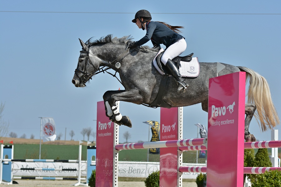 Skoková soutěž pro 5 a 6 leté koně s hendikepem 110/115 cm