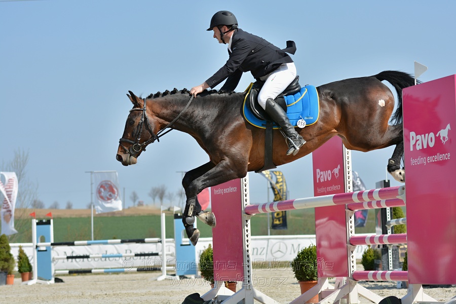 Skoková soutěž pro 5 a 6 leté koně s hendikepem 110/115 cm