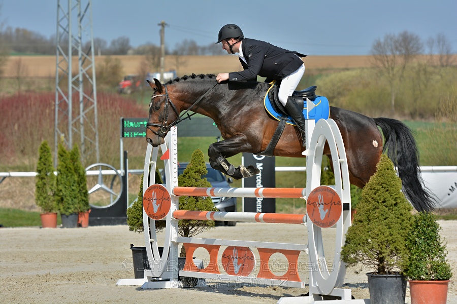 Skoková soutěž pro 5 a 6 leté koně s hendikepem 110/115 cm