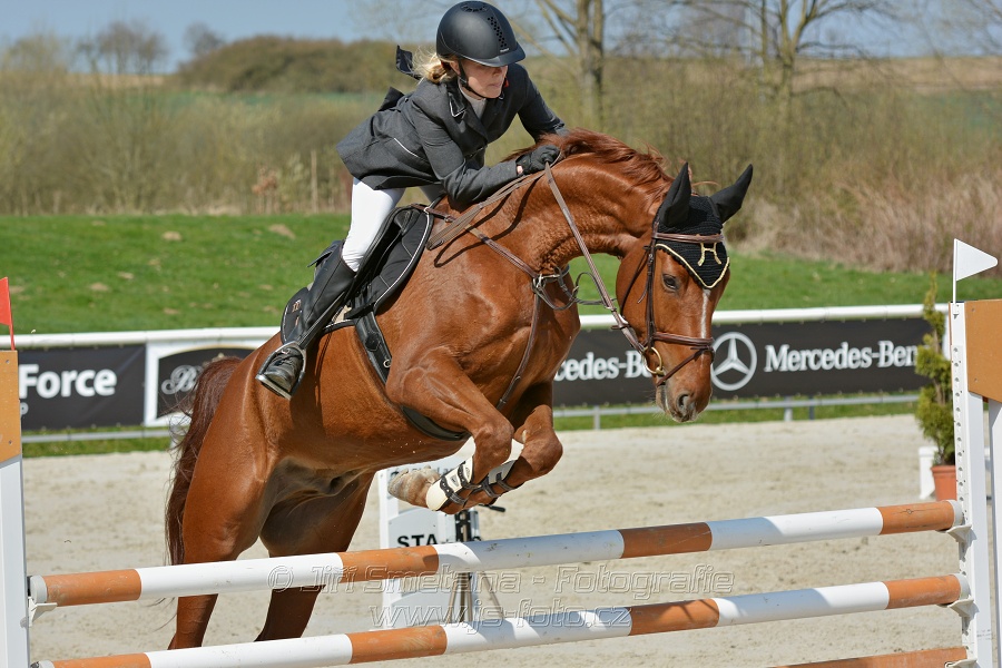 Skoková soutěž pro 5 a 6 leté koně s hendikepem 110/115 cm