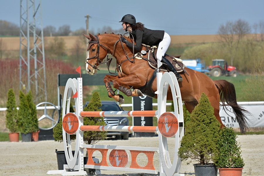Skoková soutěž pro 5 a 6 leté koně s hendikepem 110/115 cm