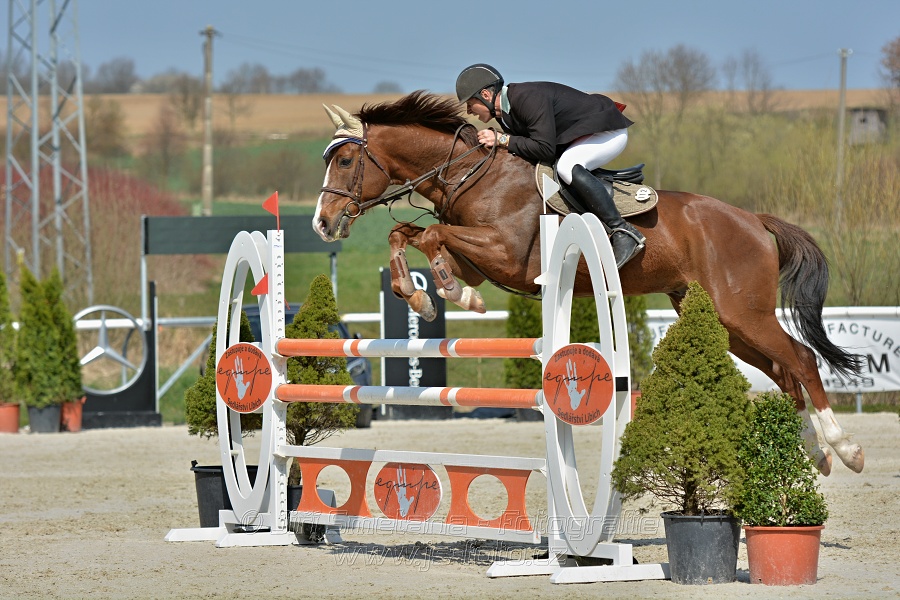 Skoková soutěž pro 5 a 6 leté koně s hendikepem 110/115 cm