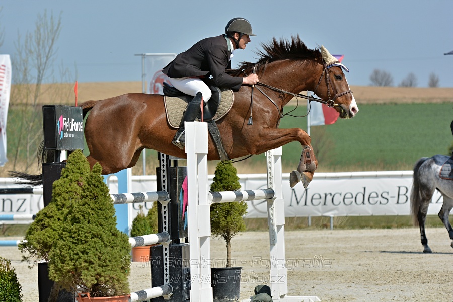 Skoková soutěž pro 5 a 6 leté koně s hendikepem 110/115 cm