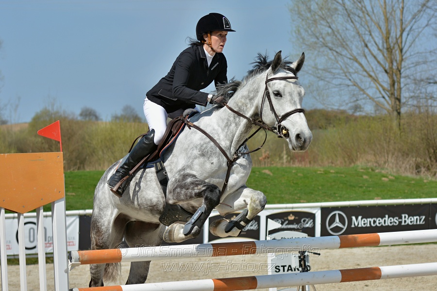 Skoková soutěž pro 5 a 6 leté koně s hendikepem 110/115 cm