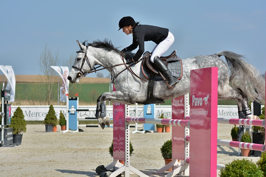 Skoková soutěž pro 5 a 6 leté koně s hendikepem 110/115 cm