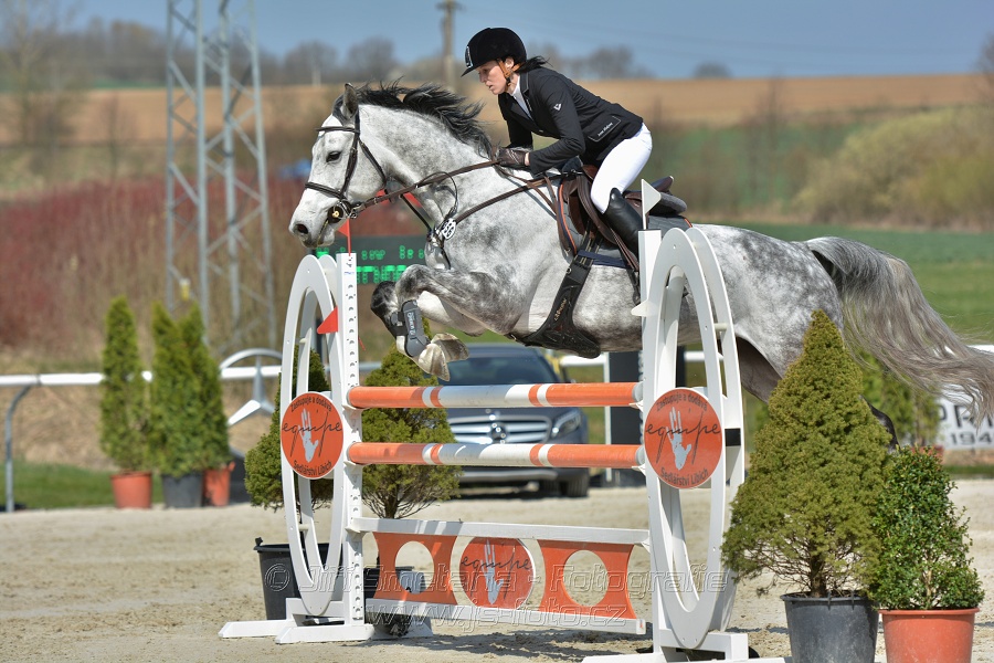Skoková soutěž pro 5 a 6 leté koně s hendikepem 110/115 cm