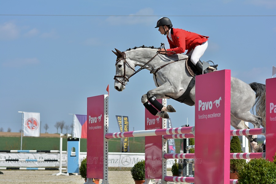 Skoková soutěž pro 5 a 6 leté koně s hendikepem 110/115 cm