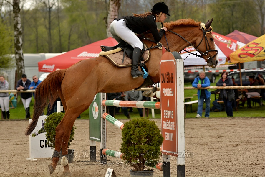 Skoková soutěž stupně „ZL“, bez rozeskakování