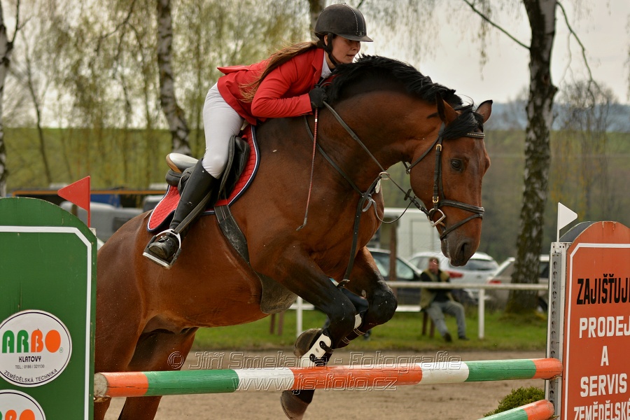 Skoková soutěž stupně „ZL“, bez rozeskakování