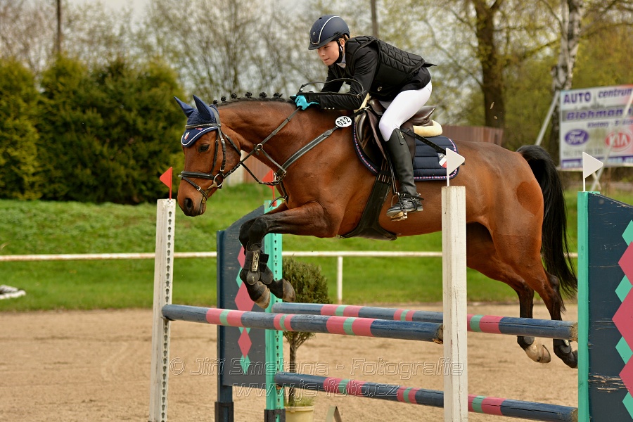 Skoková soutěž stupně „ZL“, bez rozeskakování