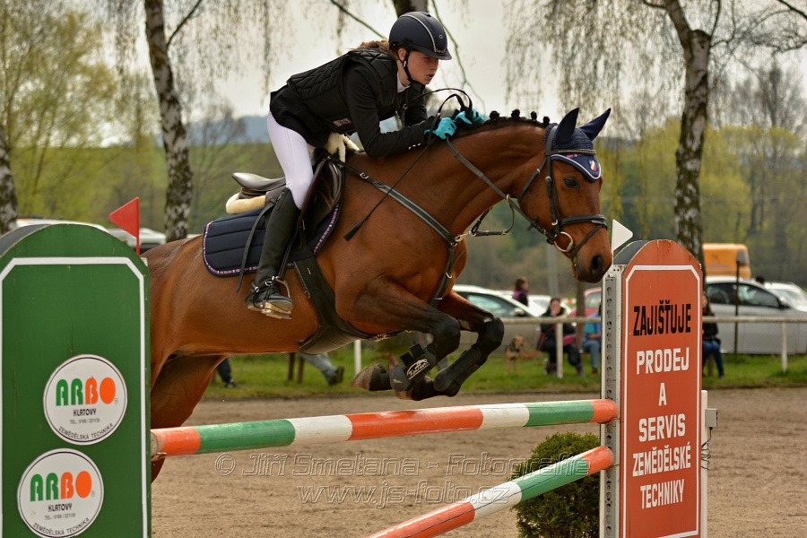 Skoková soutěž stupně „ZL“, bez rozeskakování