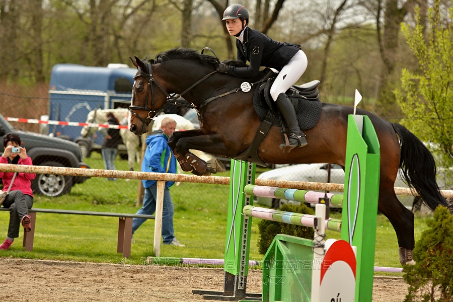 Skoková soutěž stupně „ZL“, bez rozeskakování