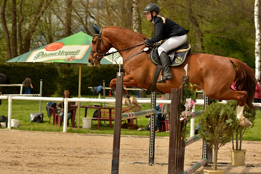 Skoková soutěž stupně „ZL“, bez rozeskakování