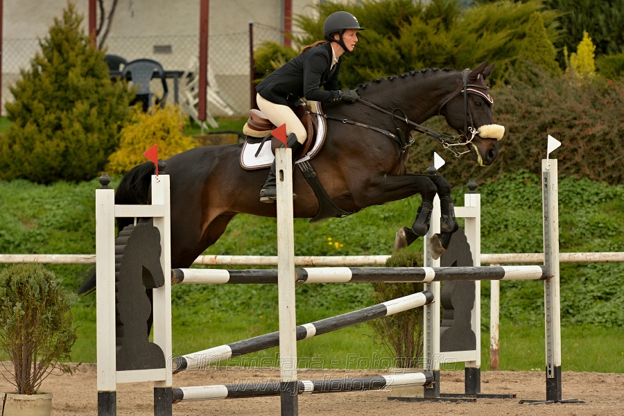 Skoková soutěž stupně „ZL“, bez rozeskakování