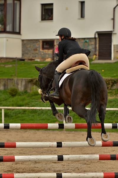 Skoková soutěž stupně „ZL“, bez rozeskakování