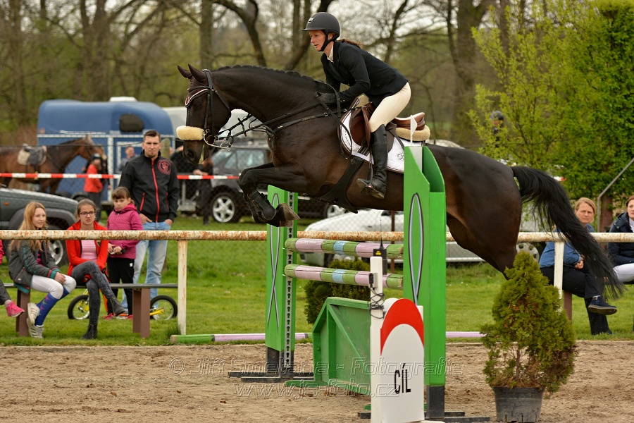 Skoková soutěž stupně „ZL“, bez rozeskakování