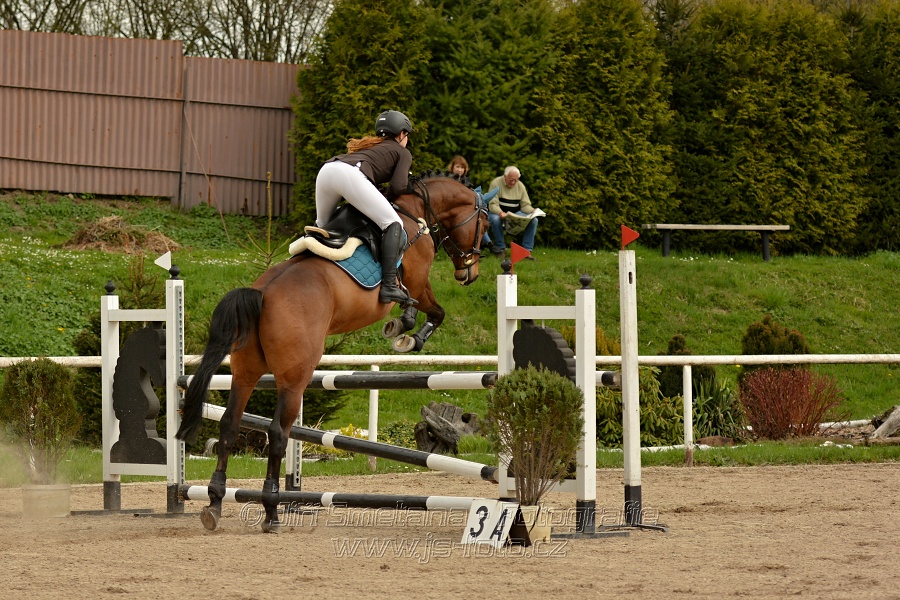 Skoková soutěž stupně „ZL“, bez rozeskakování