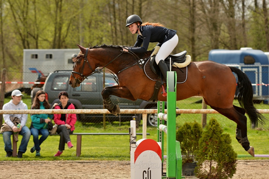 Skoková soutěž stupně „ZL“, bez rozeskakování