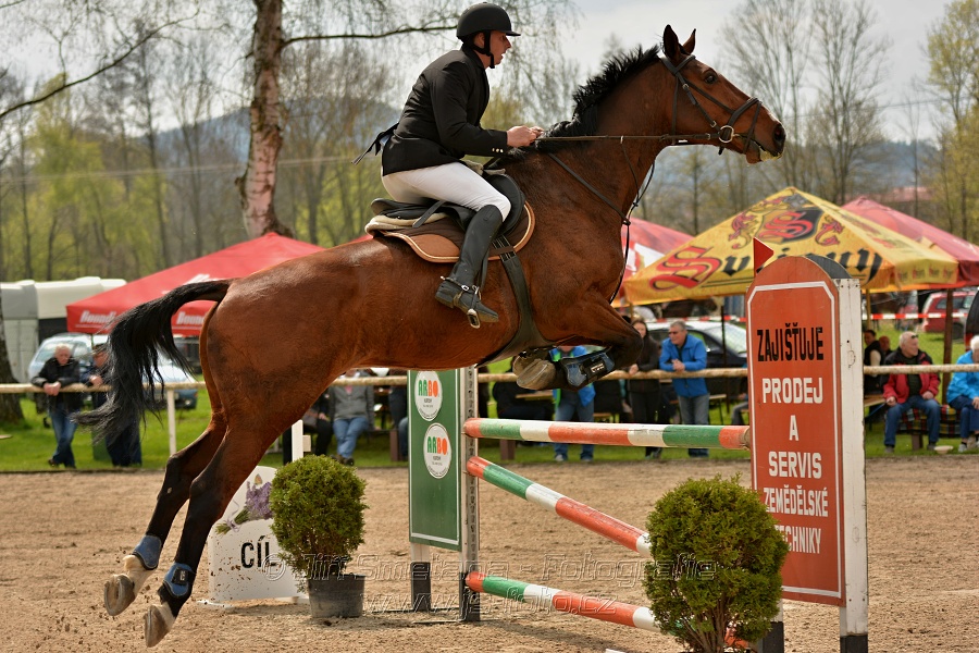 Skoková soutěž stupně „ZL“, bez rozeskakování