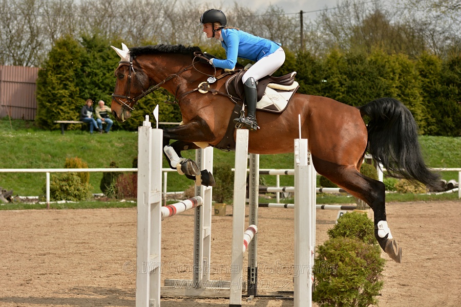 Skoková soutěž stupně „ZL“, bez rozeskakování