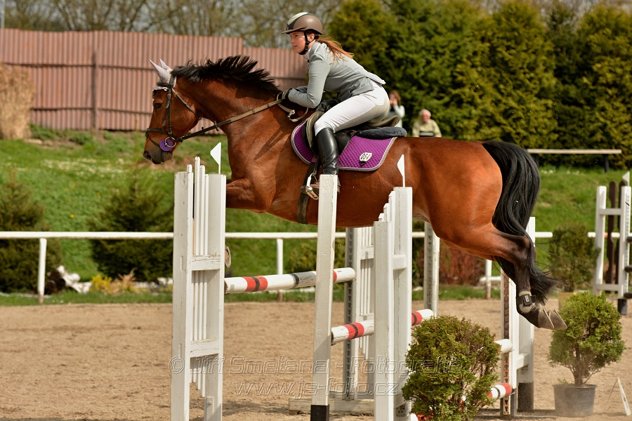 Skoková soutěž stupně „ZL“, bez rozeskakování