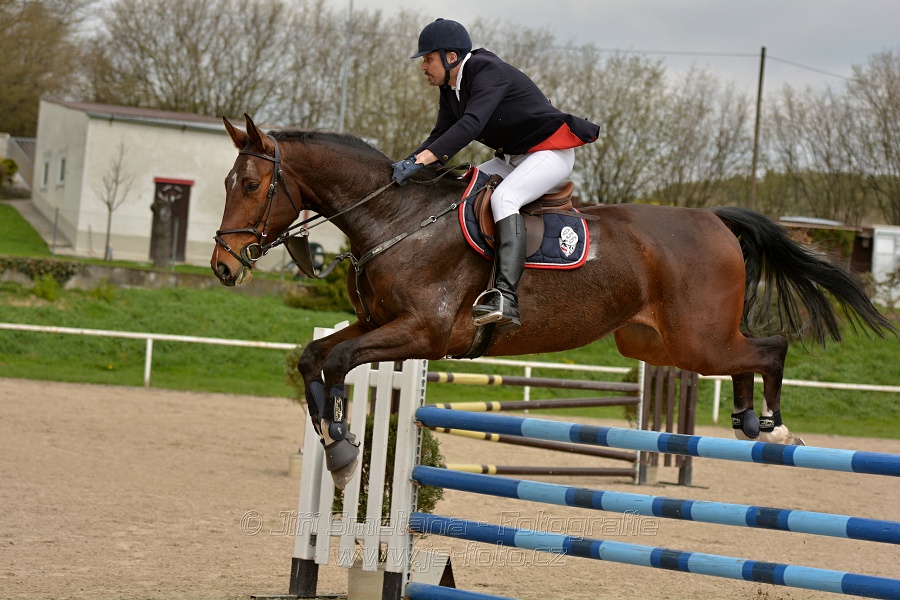 Skoková soutěž stupně „ZL“, bez rozeskakování