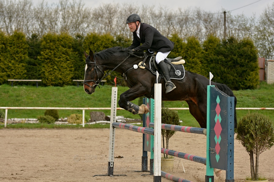 Skoková soutěž stupně „ZL“, bez rozeskakování