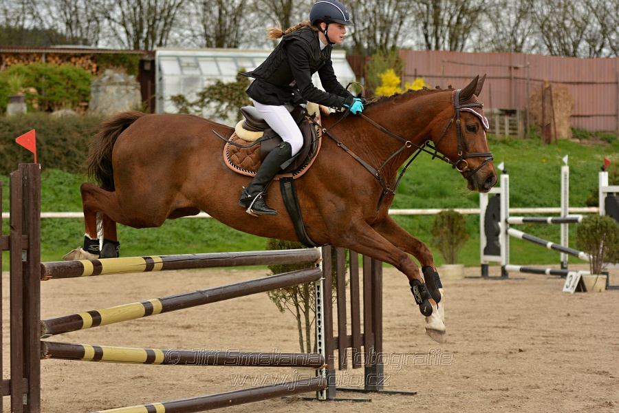Skoková soutěž stupně „ZL“, bez rozeskakování