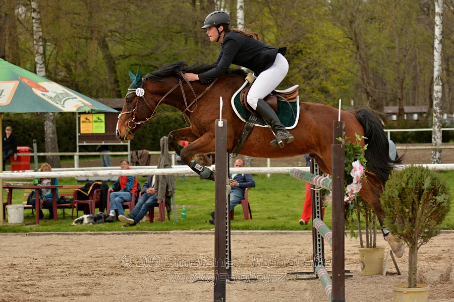 Skoková soutěž stupně „ZL“, bez rozeskakování