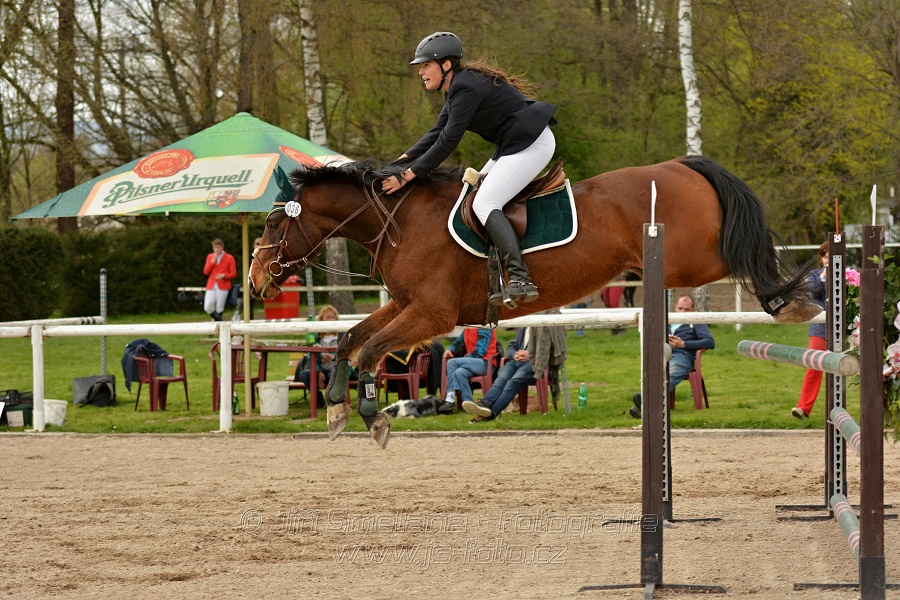 Skoková soutěž stupně „ZL“, bez rozeskakování