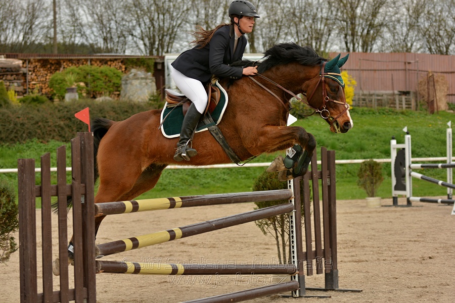 Skoková soutěž stupně „ZL“, bez rozeskakování